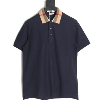 Burberry Classic Collar Check Short Sleeve Polo Shirt TSK3
