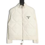 Prada diamond down patchwork jacket