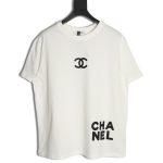 Chanel chest press rubber short sleeve T-shirt