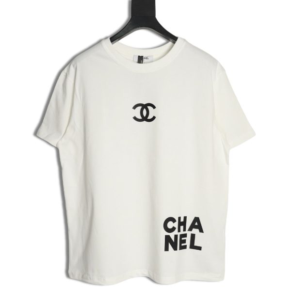 Chanel chest press rubber short sleeve T-shirt