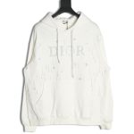 Dior shooting star embroidered lettering hoodie