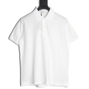 Burberry chest B-embroidered short-sleeved polo shirt
