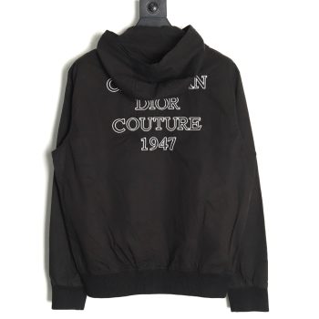 Dior letter print hooded windbreaker jacket TSK1