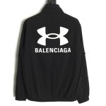 Balenciaga joint style stretch nylon hooded jacket