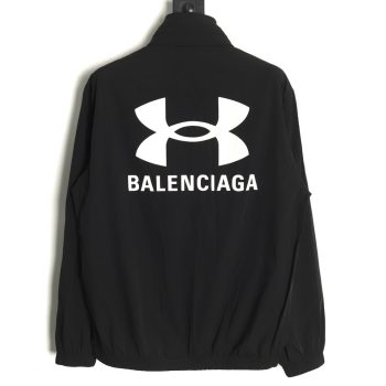 Balenciaga joint style stretch nylon hooded jacket