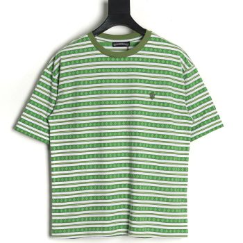 Chrome Hearts Striped Cross Short Sleeve T-Shirt TSK1