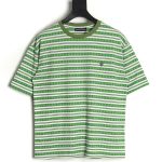 Chrome Hearts Striped Cross Short Sleeve T-Shirt TSK1