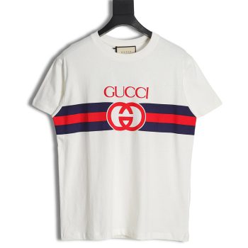 Gucci 23ss interlocking G stripe short sleeves