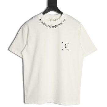 Maison Margiela printed logo crew neck short sleeve T-shirt