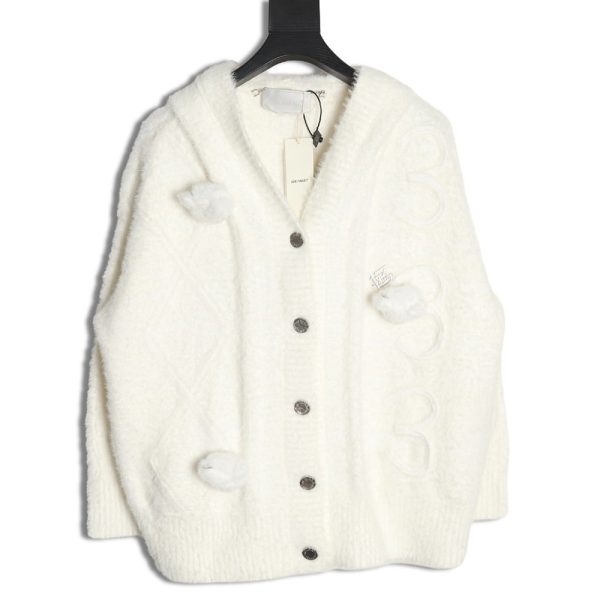 13De Marzo Hooded Cardigan