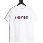 Loewe 24ss Dragon Year Limited Edition Logo Embroidered Short Sleeve T-shirt
