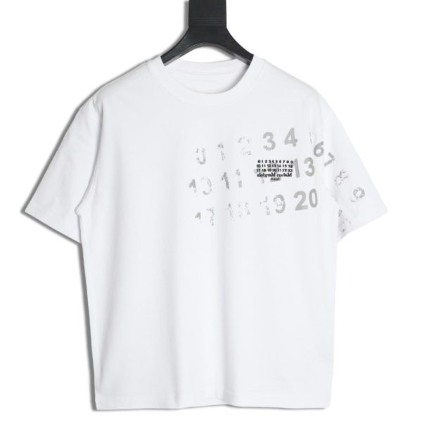 Maison Margiela digital painting mottled graffiti round neck short-sleeved T-shirt