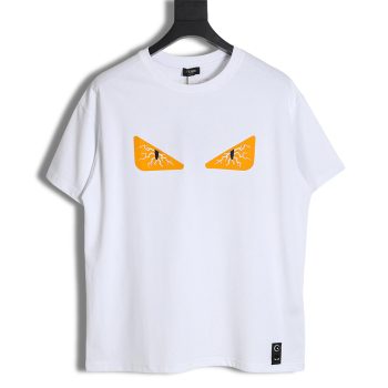 Fendi 22ss cracked rubber eyes short sleeves