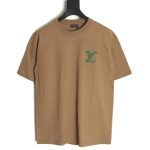 Louis Vuitton embroidered logo badge short-sleeved T-shirt TSK1