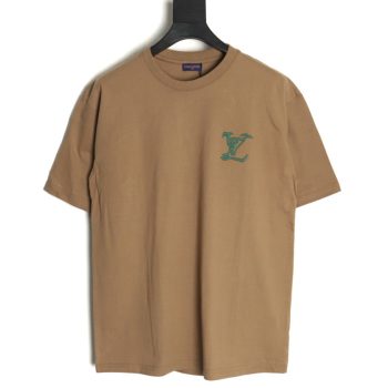 Louis Vuitton embroidered logo badge short-sleeved T-shirt TSK1