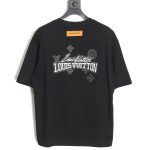 Louis Vuitton heavy letter embroidered short sleeve TSK1