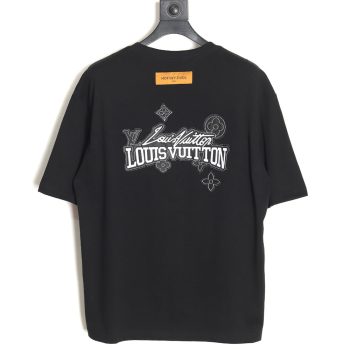 Louis Vuitton heavy letter embroidered short sleeve TSK1
