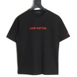 Louis Vuitton Silicone Lettering Short Sleeve T-Shirt TSK1
