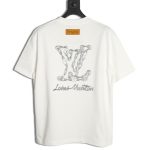 Louis Vuitton Cursive Chain Embroidered T-shirt