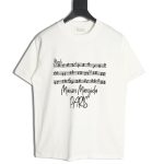 Maison Margiela musical note letter print short-sleeved T-shirt