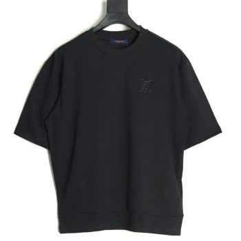Louis Vuitton rhinestone embellished knitted short-sleeved T-shirt
