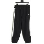 Balenciaga double hook embroidered colorblock trousers