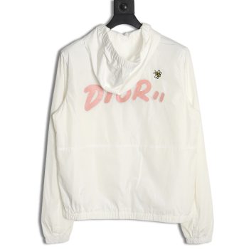 Dior embroidered letters small wasp hooded jacket