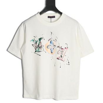 Louis Vuitton chest cartoon short sleeve T-shirt