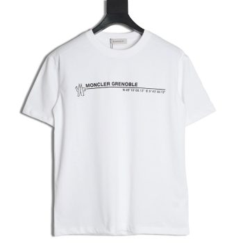 Moncler coordinate letter print short sleeve