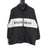 Balenciaga patchwork slogan windbreaker jacket