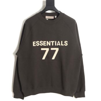 FEAR OF GOD FOG essential double thread flocking 77 printed round neck sweatshirt_CM_1