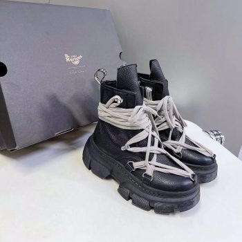 Dr. Martens x Rick Owens 1460 DMXL Megalace Boot 'Black'
