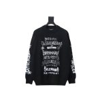 Balenciaga flame logo print sweater