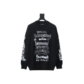 Balenciaga flame logo print sweater