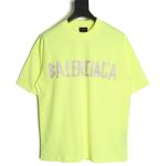 Balenciaga Tape Print Short Sleeve T-Shirt