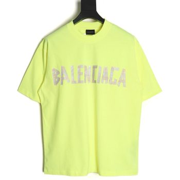 Balenciaga Tape Print Short Sleeve T-Shirt