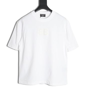 Balenciaga Double B towel embroidered short sleeves