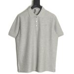 Dior square embroidery short sleeve polo shirt TSK1