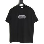 Dior Silver Logo Embroidered Short Sleeve T-Shirt TSK1