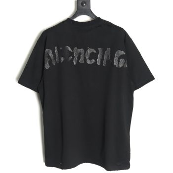 Balenciaga back offset printed short-sleeved T-shirt TSK1