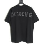 Balenciaga back offset printed short-sleeved T-shirt TSK1