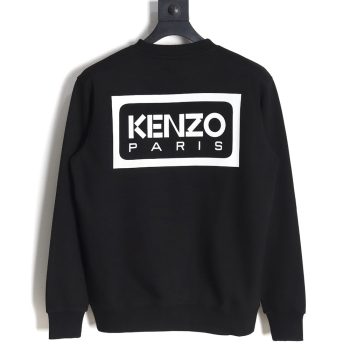 Kenzo black and white embroidered crewneck sweatshirt S-XXL