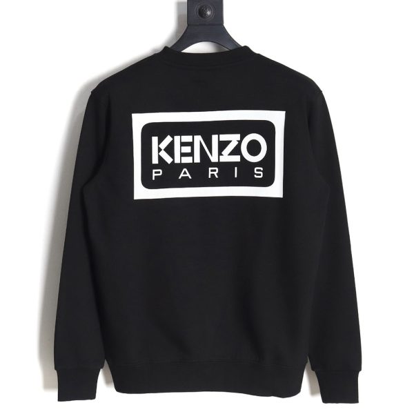 Kenzo black and white embroidered crewneck sweatshirt S-XXL