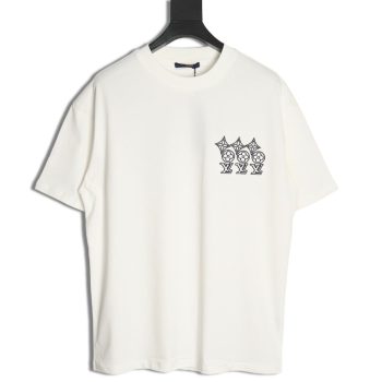 Louis Vuitton embroidered lettering short-sleeved T-shirt