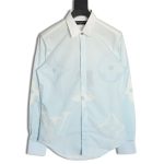 Louis Vuitton Gradient Lettering Floral Long Sleeve Shirt