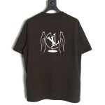 Louis Vuitton horizontal line logo print short sleeve T-shirt