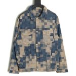 Louis Vuitton Pixel Checkerboard Denim Jacket 46-52