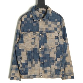 Louis Vuitton Pixel Checkerboard Denim Jacket 46-52