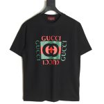 Gucci Square Letter Print Short Sleeve T-Shirt TSK1