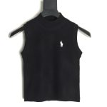 Ralph Lauren Women's Embroidered Logo Knit Vest TSK2